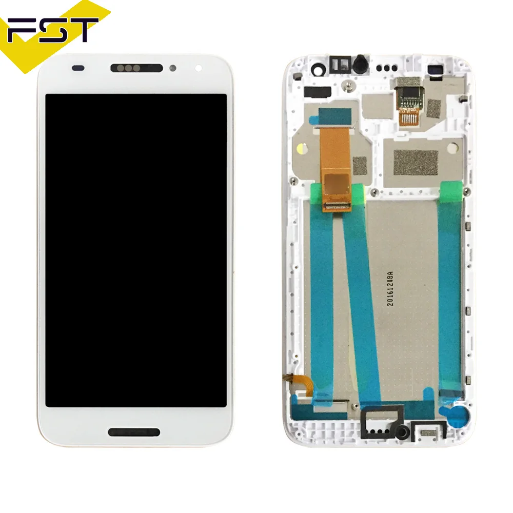 Для Alcatel A3 OT5046 ЖК-дисплей и сенсорный экран дигитайзер с рамкой для Alcatel A3 OT 5046 5046D 5046X 5046Y+ Инструменты+ клей - Цвет: White with Frame