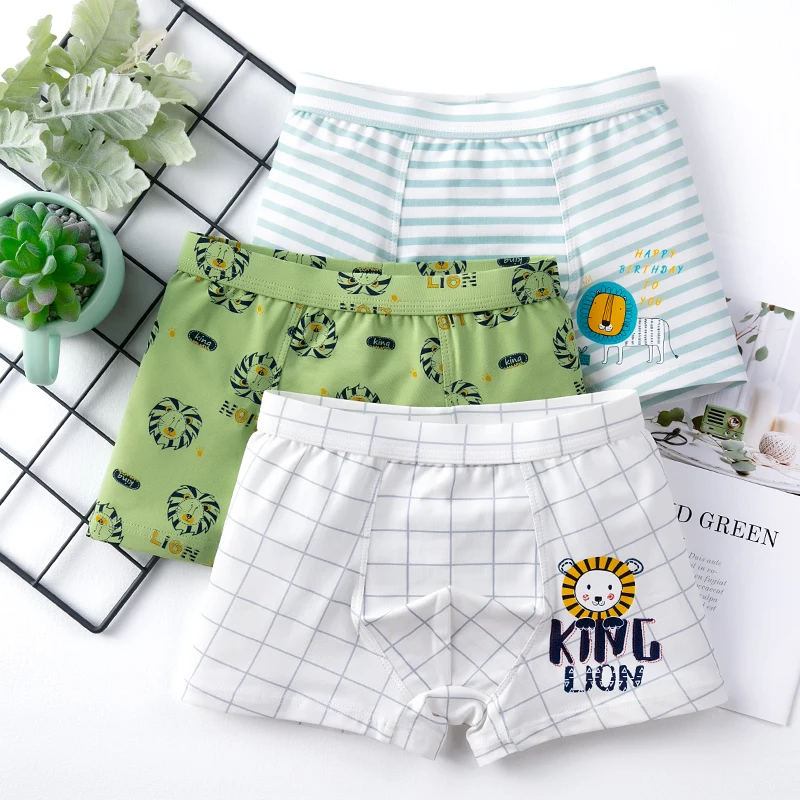 3 шт./комплект хлопковые трусы боксеры для мальчиков|Нижнее белье| |