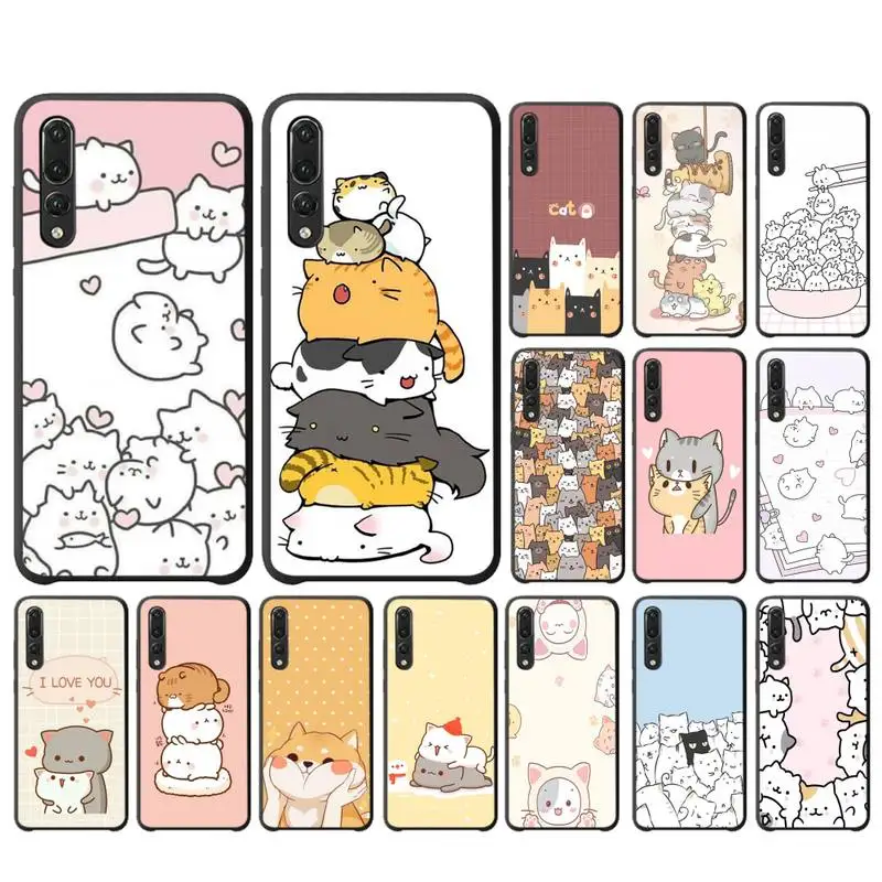 

Yinuoda Kawaii Molang Cartoon cat Phone Cases For Huawei P10 20 30 40 Lite P20Pro P30Pro P40Pro Psmart