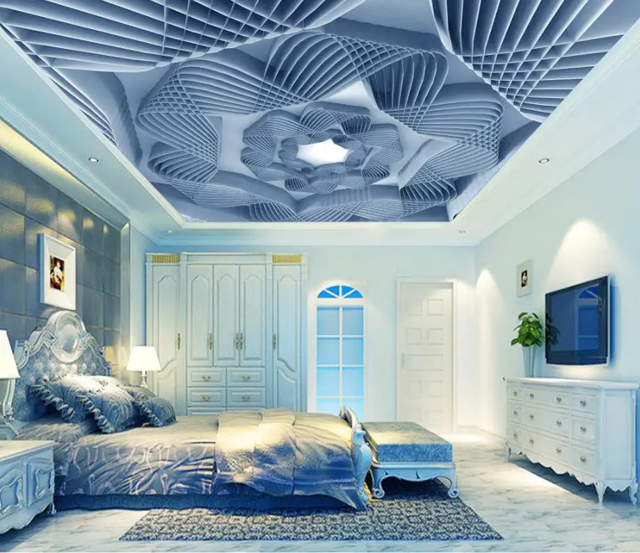 Настенные 3D-обои Euporean с рисунком потолка для гостиной спальни домашний декор на
