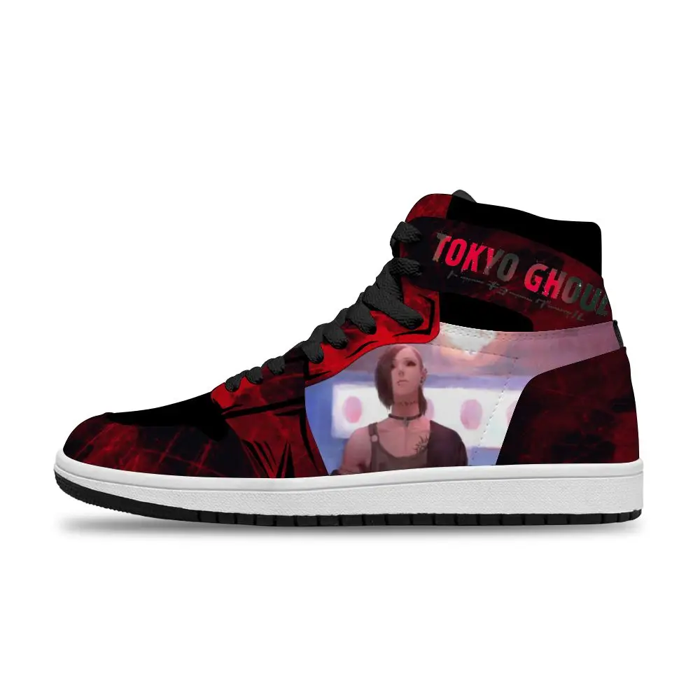 

Tokyo Ghoul Diy Breathable Sports Non-Slip Cartoon Hot Japanese For man Unisex Fashion trend High-top Basketball trainers