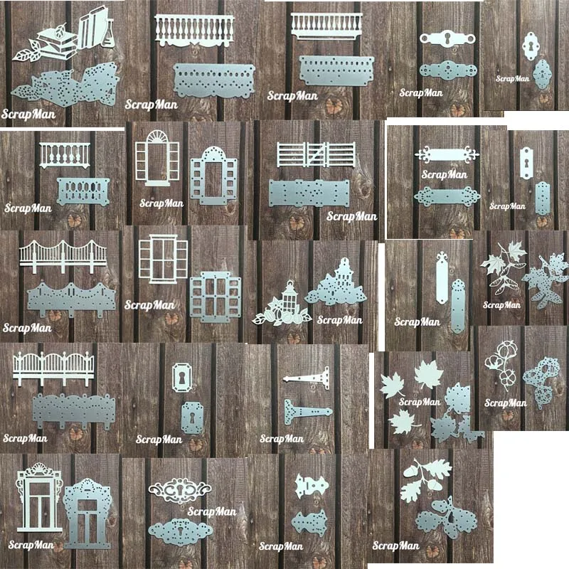 

24pc Geometric shape Metal Cutting dies Scrapbooking Paper Craft Handmade Card Punch Art Cutter Decorative Stencil
