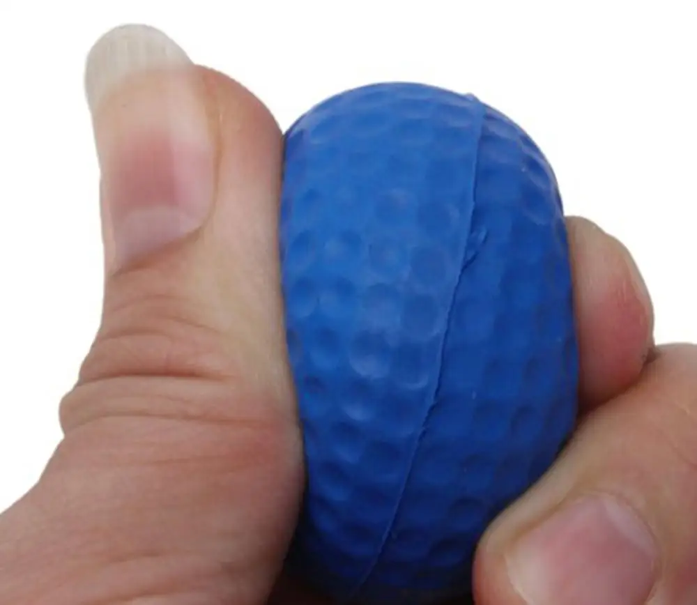 

Blue PU Foam Golf Ball Sponge Pet Balls Indoor Training Practice W8T6