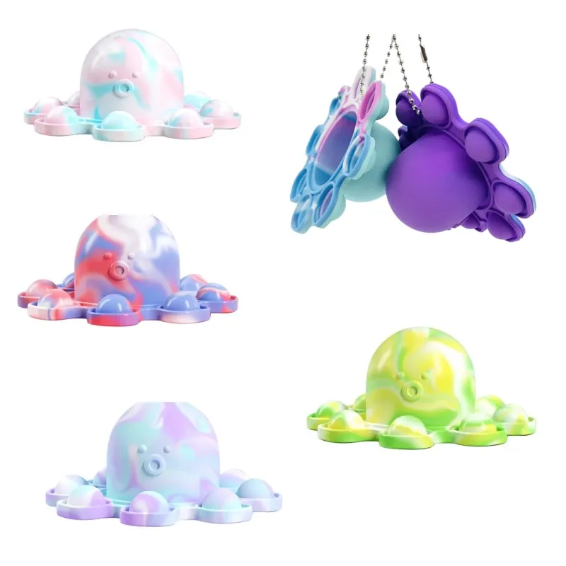 

New Design Autism Stress Relief Silicone Interactive Flip Gift Change Faces Spinner Push Bubble Fidget Toy zabawki dla dzieci