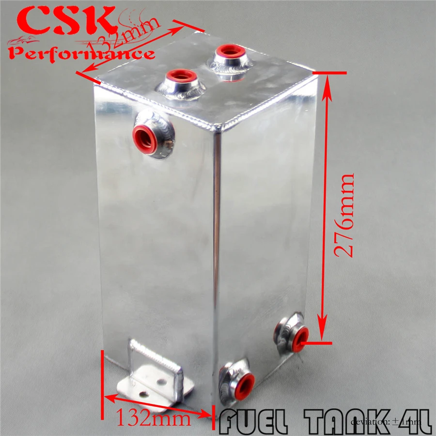 Универсальный алюминиевый 4л вихревой горшок 3л топливный полированный сплав