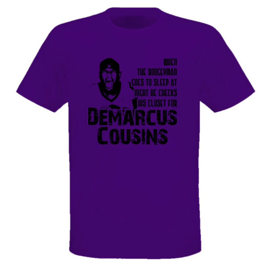Баскетбольная Футболка Demarcus Cousins Sacramento Новейшая модная футболка|Мужские
