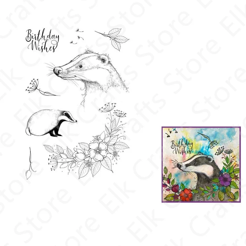 

2021 New Weasel Stamps For DIY Scrapbooking Decorative Embossing Paper Card No Dies Cutting Metal Christmas Clear Stamps