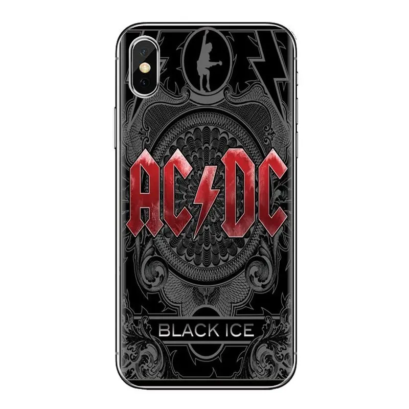 Для Xiaomi Redmi 4x3 3S Pro mi 3 4 4i 4C 5 5S Max Note 2 ac dc плакат ACDC Heavy Metal прозрачный чехол из