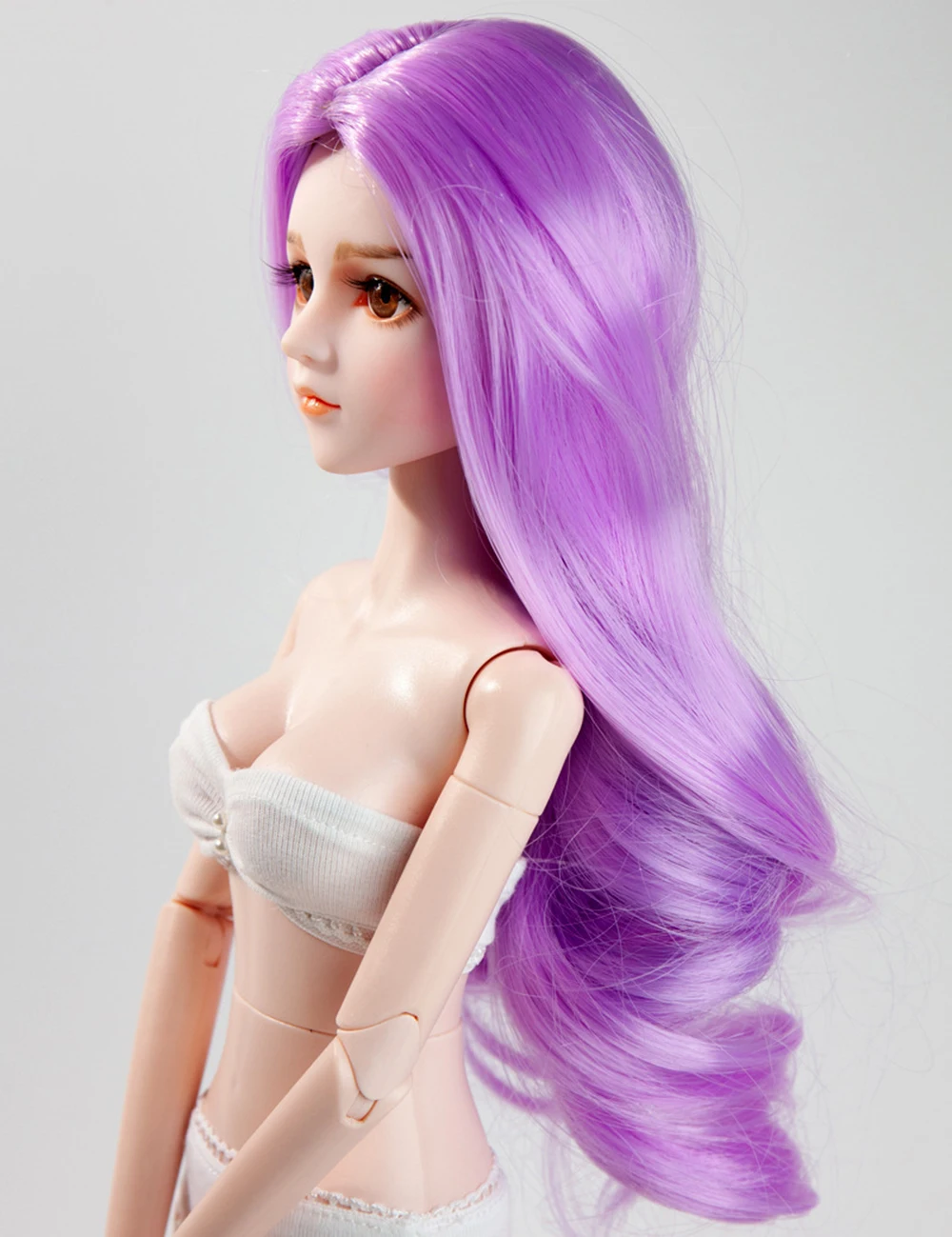 1/4 Bjd кукла парик для 18 см голова коричневый серебряный кофе молочный чай