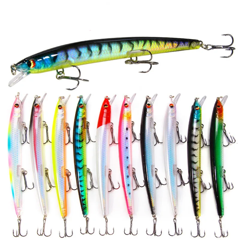 

13.5cm/15.4g High Quality Deep Diving Crank Minnow Crankbait Swimbait Long Tongue Trolling Wobblers Big Fish Fishing Lure Bait