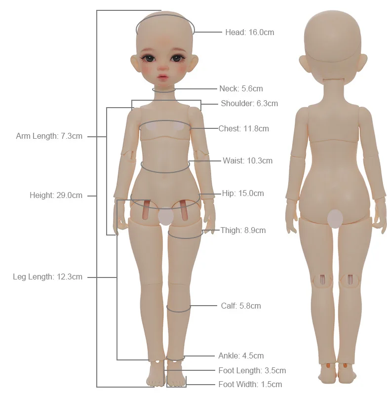 Шарнирная кукла Фантастический ангел 1/6 полный комплект 29 см OB11 28 аниме-фигурка