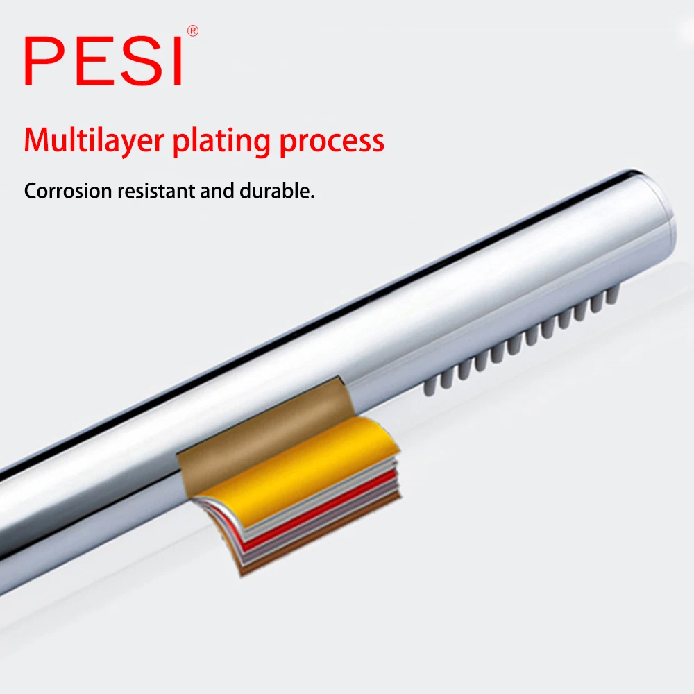 Круглый ручной держатель для душевой лейки из латуни в классическом стиле легко