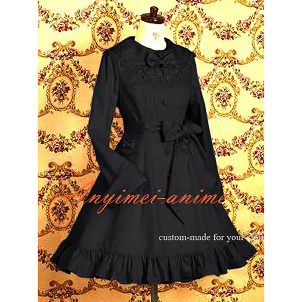 

Платье для косплея черное хлопковое в готическом стиле, [CK1290]