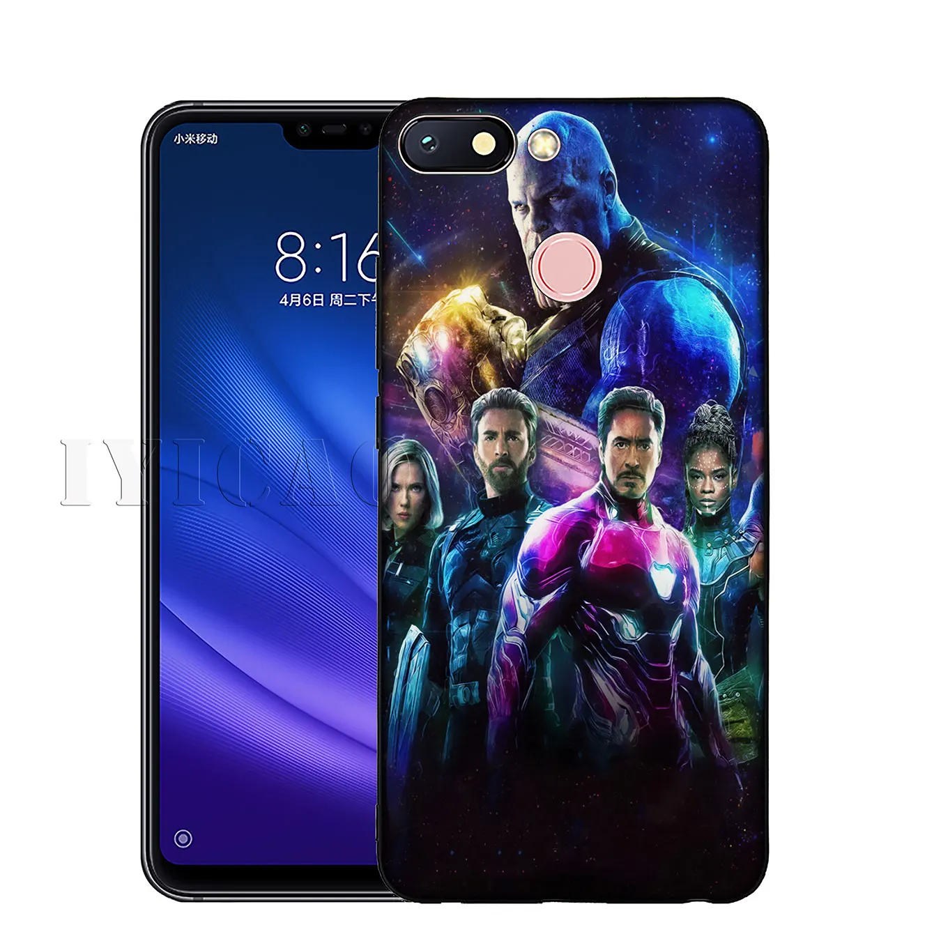 Мягкий силиконовый чехол IYICAO Thanos vs avengers Endgame Marvel для Xiaomi Redmi K20 8A 7A 6A 5A S2 4X 4A GO Note 8 7 5