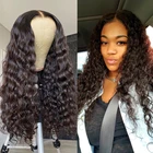 Парик с глубокой волной на сетке спереди, парики из выщипанных человеческих волос для женщин, бразильские волосы без повреждений, плотность 180, с глубокой кружевной частью, женский