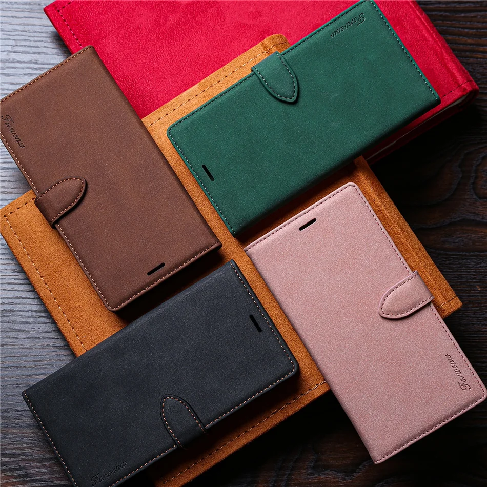 

Frosting Leather Flip Wallet Case For Xiaomi Mi 10T Lite 5G Cover