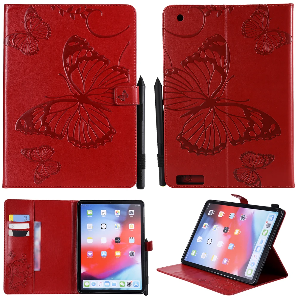 

Back Stand Case for Apple Air Air 2 9.7 inch 2017 2018 Butterfly Print Elegant Shockproof Anti Dust Tablet Decoration Cover