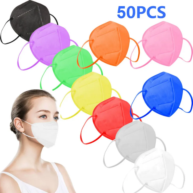 

Black Face Masks 5-layer DustProof Disposable Covers Colored Masks To Workout In Anti-dust Anti-pollution Cover Mondmasker