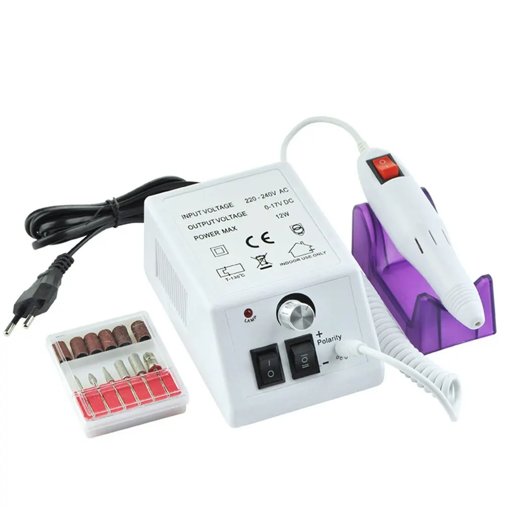 Manicure Grinding Machine Polishing Tool Nail Red Box 2000 Sander Power Piercing Device Polisher White | Красота и здоровье
