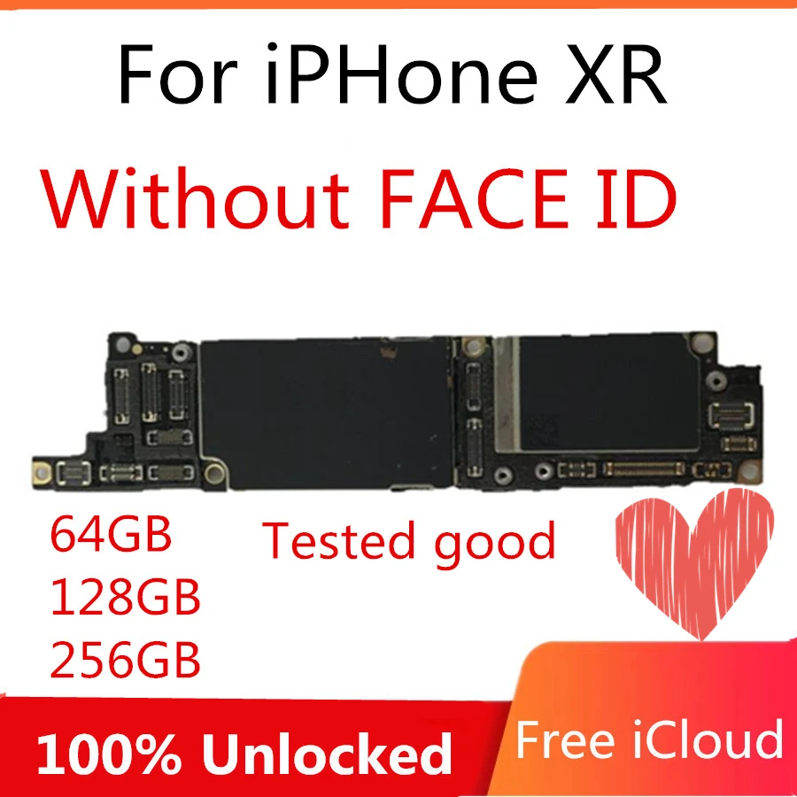 100% разблокированная материнская плата для iPhone XR Wihtout Face ID оригинальная