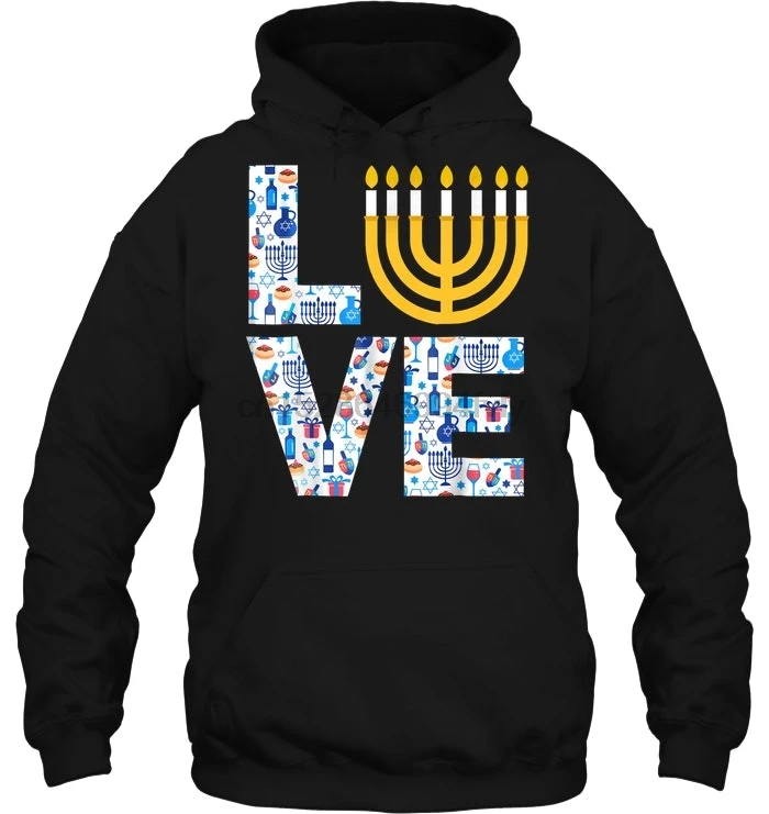 Мужская толстовка Love Hanukkah женская уличная одежда|Мужские толстовки и свитшоты| |
