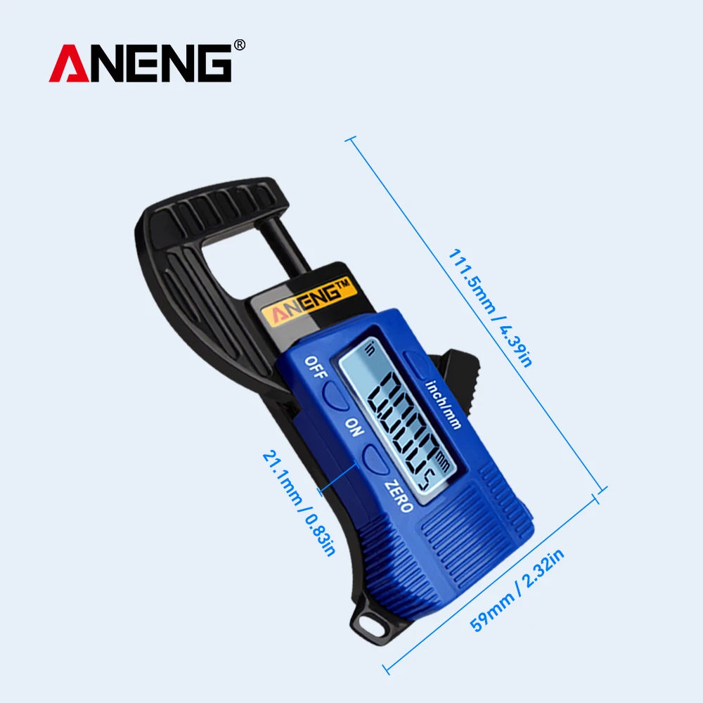 Цифровой мини толщиномер 0 01 мм измеритель толщины циферблата штангенциркуль из