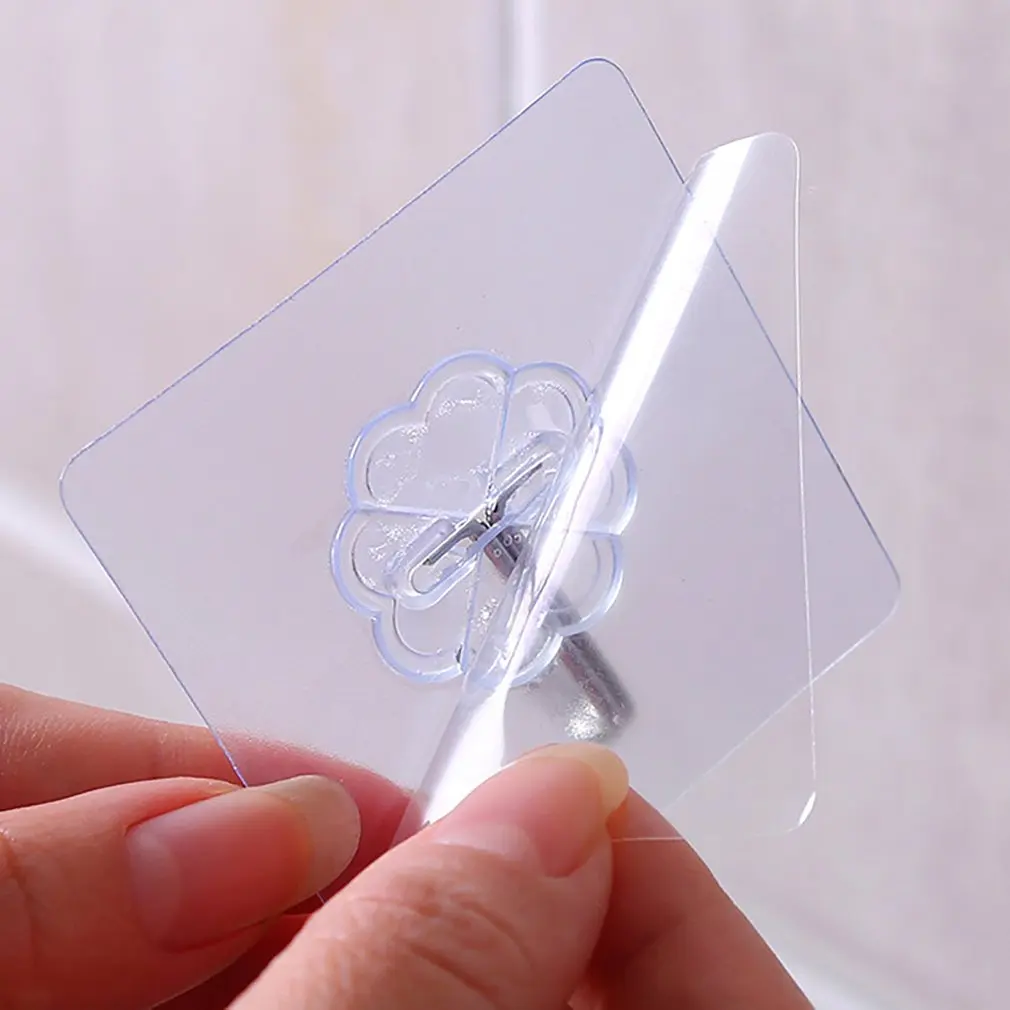 

5pcs Waterproof Transparent Hanger for Kitchen Bathroom