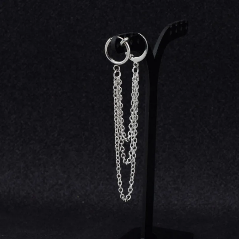 Корейские серьги-гвоздики для мальчиков запонки из нержавеющей стали мужские в