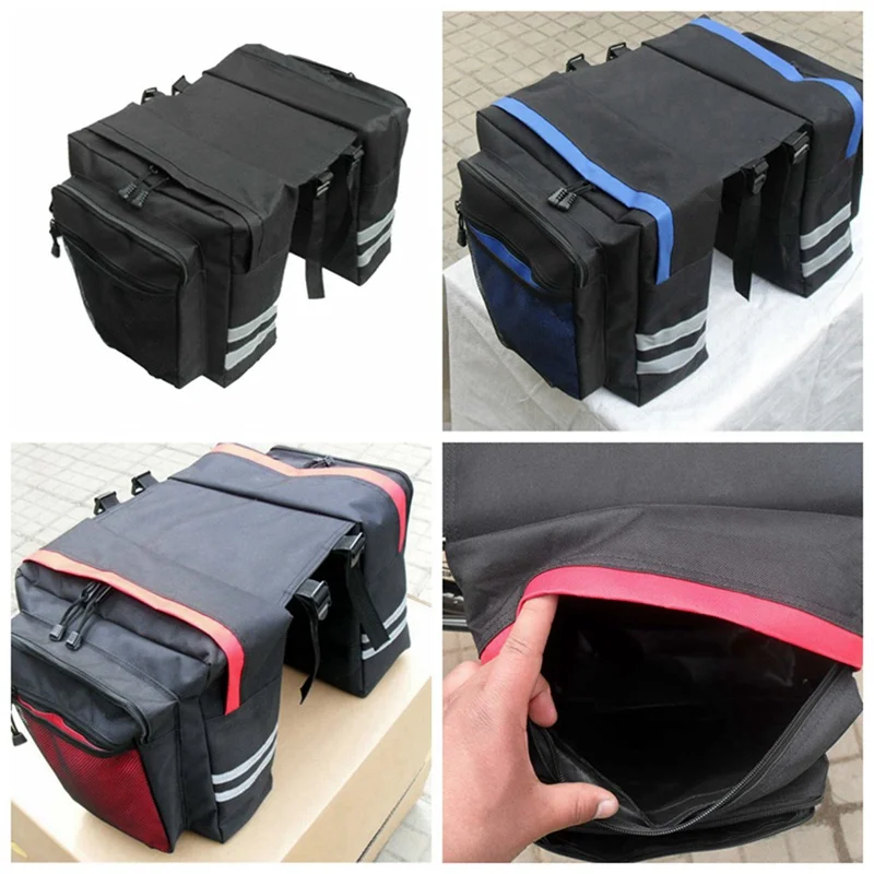 

Multifunctional Bicycle Bag Mountain Bike Waterproof Cycling Rear Seat Bag Bicycle Trunk Shoulder Rear Seat Handbag