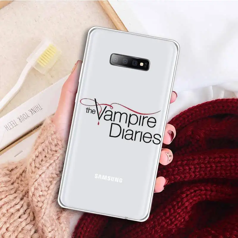 

The Vampire Diaries Phone Case Clear Transparent for samsung A 21s 50 71 S 8 9 20 note 10 20 plus ultra