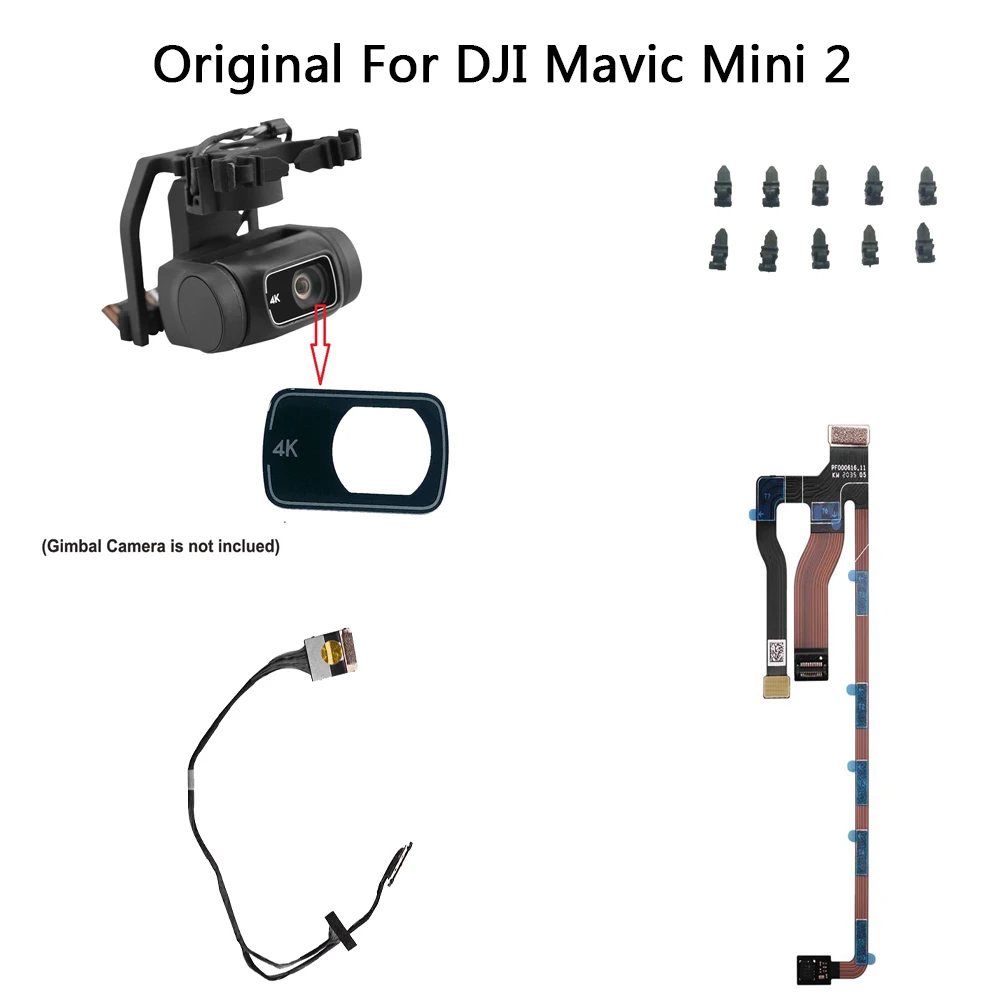Оригинальный Новый DJI Mini 2 Part - 3 в 1 плоский кабель резиновая линза для камеры