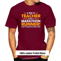 camiseta ajustada unisex para maestro y corredor de marat%c3%b3n camisa divertida ropa 2021