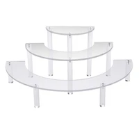 transparent removable acrylic cake display stand for party round cupcake holder bakeware wedding birthday party decoration