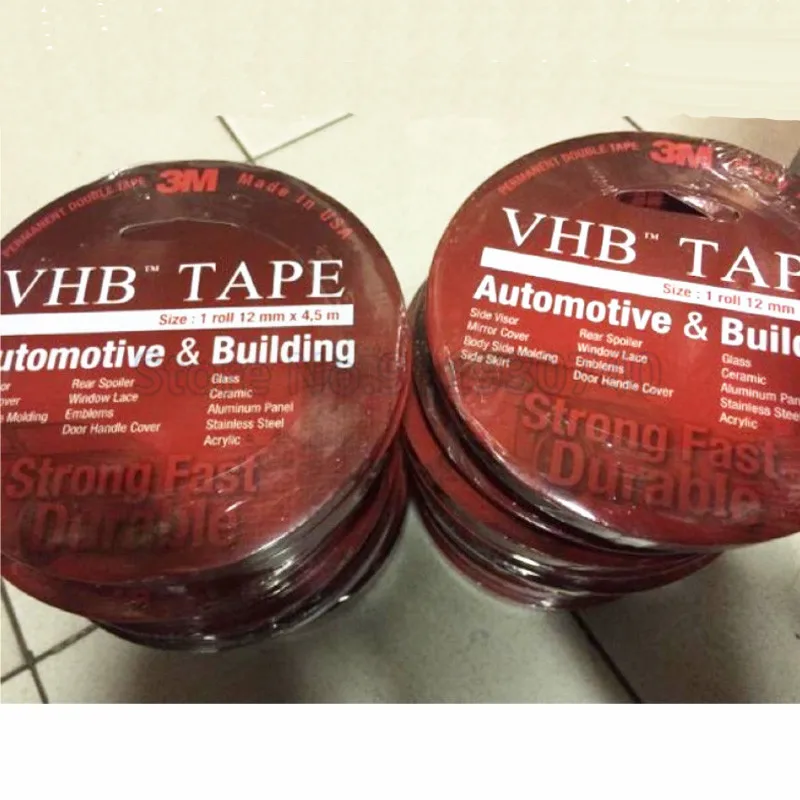 Двухсторонняя лента Малайзия Индонезия 3M VHB Сделано в США пенопластовая 12/24 мм x 4 5