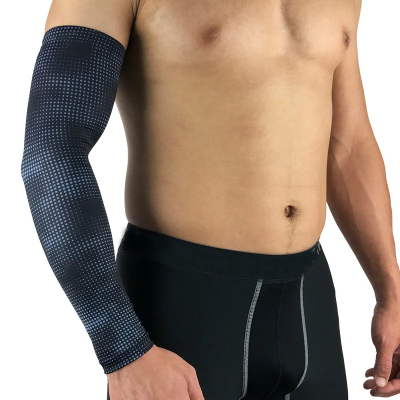 Мужские нарукавники с принтом в горошек защита от солнца УФ лучей для бега