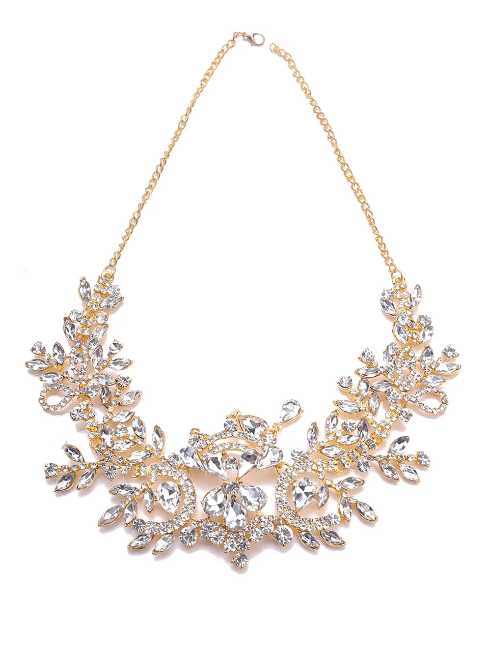 Женский Классический головной убор золотые блестящие стразы Свадебный