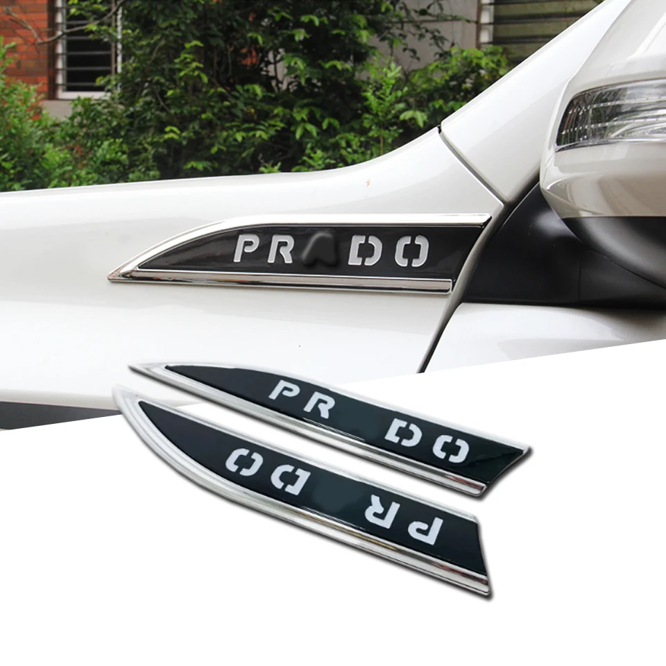 Яркая накладка с логотипом крыла для Toyota Land Cruiser Prado 150 2010 2011-2014 2015 2016 2017 2018 2019