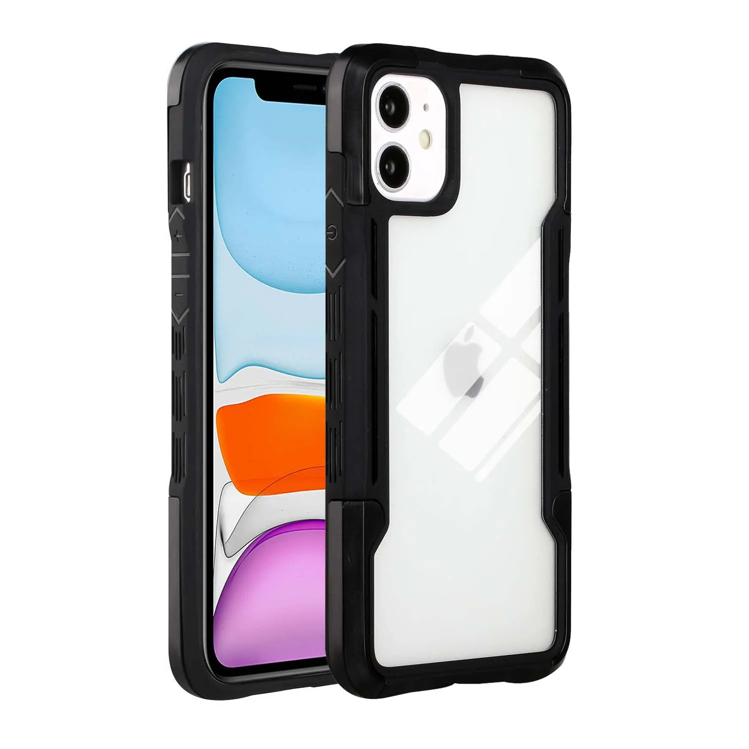 

Shockproof Armor Case For iPhone 12 Mini 11 Pro SE 2020 Xs Max X XR 7 8 Plus Soft TPU Silicone Transparent Acrylic Back Cover