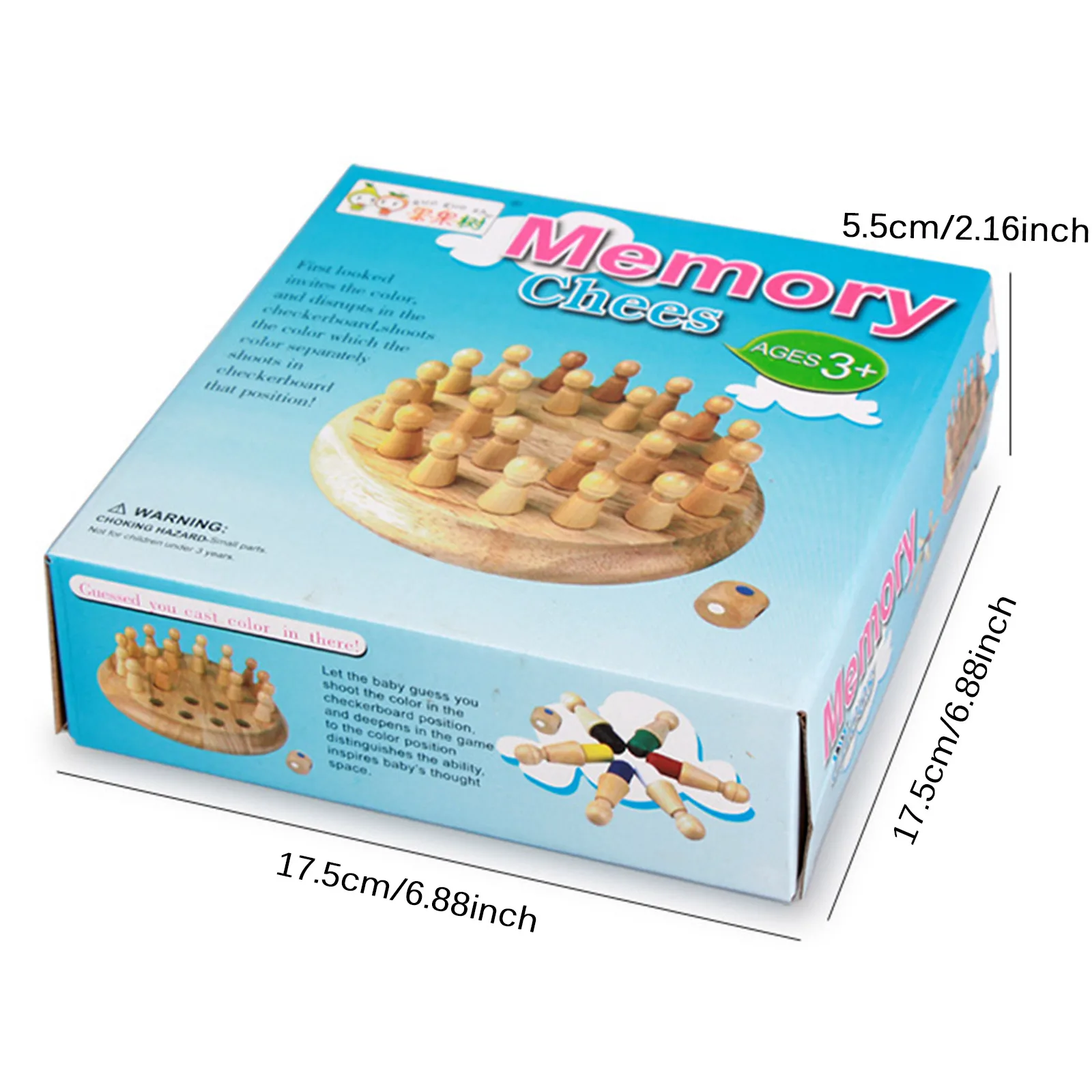 

Wooden Memory Match Stick Chess Game, Early Educational Color Cognitive Ability Memory Chess, Funny Block Board Game