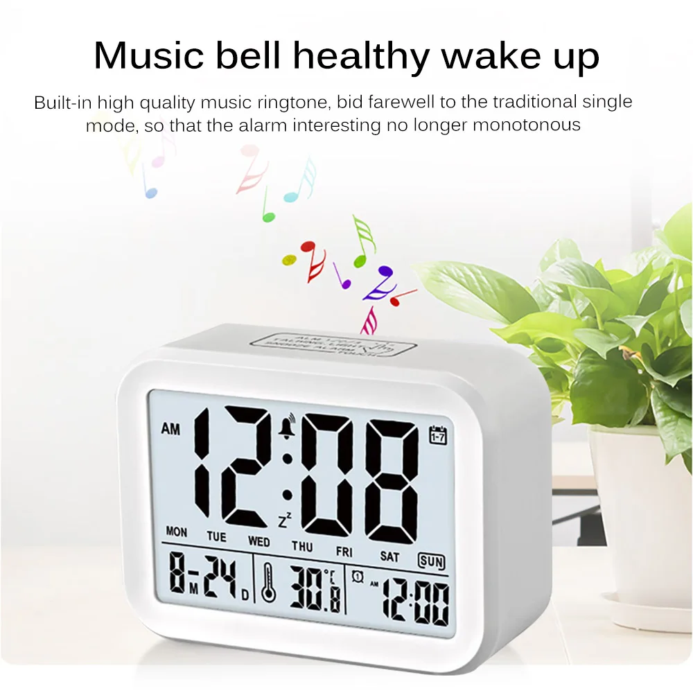 Светодиодный Дисплей будильник три группы сигнализации голосового оповещения