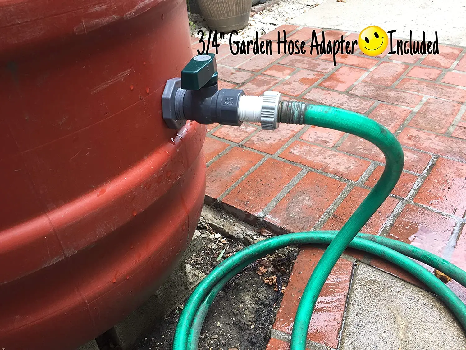 SCB 25 мм Rain Barrel Spigot Kit - 3/4 &quotПВХ полный порт шаровой клапан с переборкой фитинг +