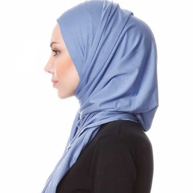 2019 женский Оригинальный шарф головной хиджаб однотонная накидка женские