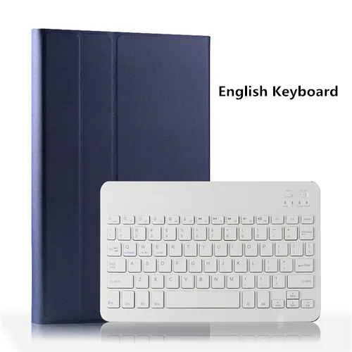 English Dark Blue Bluetooth клавиатура кожаный чехол для iPad Pro 9,7 планшеты Обложка для iPad Pro 9,7 A1673 A1674 A1675 - Цвет: English Dark Blue