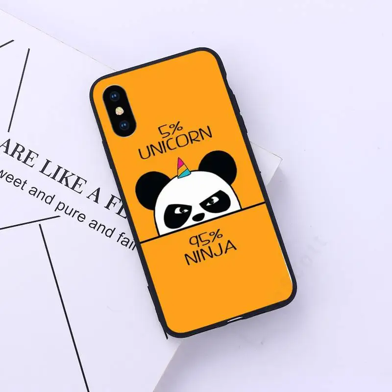 

Cute Panda cartoon funny animal Phone Case for iPhone 11 12 pro XS MAX 8 7 6 6S Plus X 5S SE 2020 XR