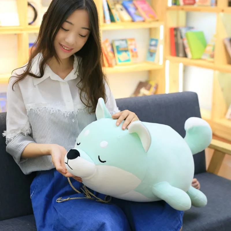 Мягкая Подушка плюшевая собака милый мультфильм корги плюшевые игрушки для