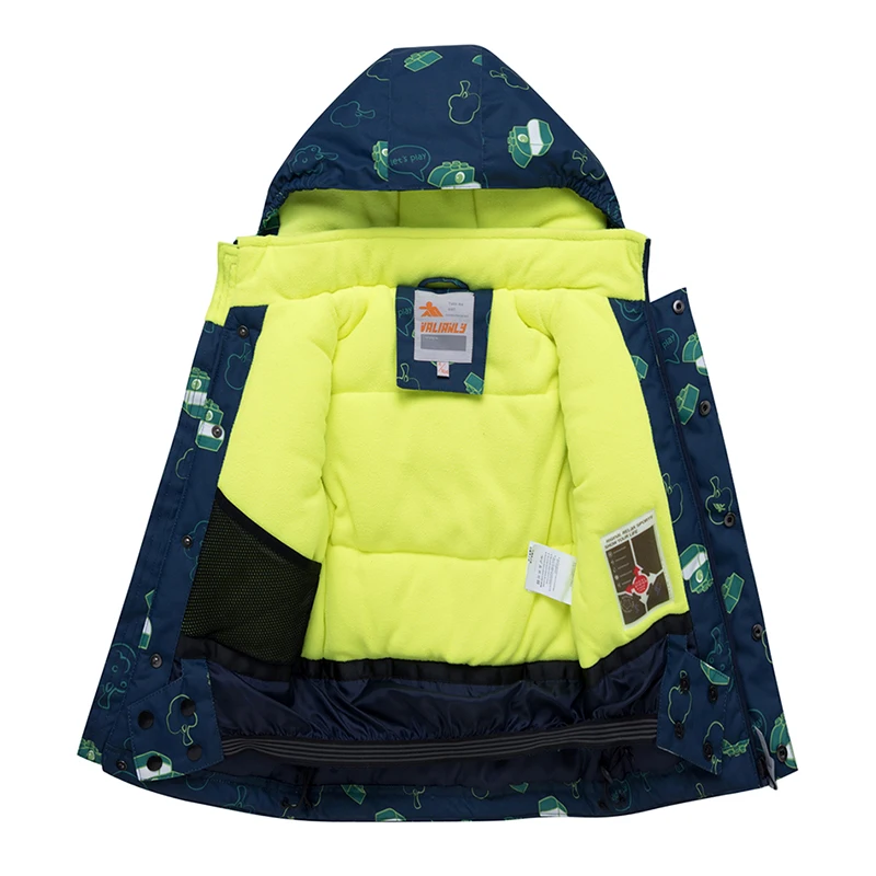 2020 Winter Kids Ski Suit Children Boys Snow suit Waterproof Jacket Pants 2 Pieces Sets Clothes Outdoor -30C | Детская одежда и