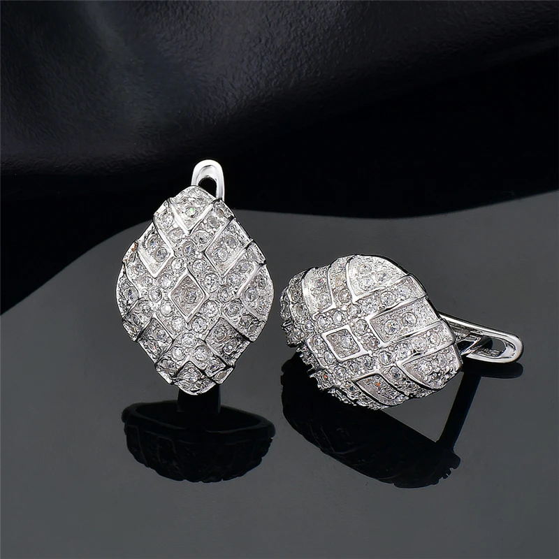 Женские серьги-кольца DY из стерлингового серебра 925 пробы с прозрачным фианитом