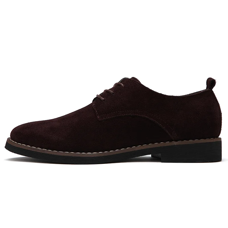 

2021 Hot Sale New Autumn British Style Men Suede Oxford Shoes Black Brown Blue Color Classic Business Leather Men Sneakers