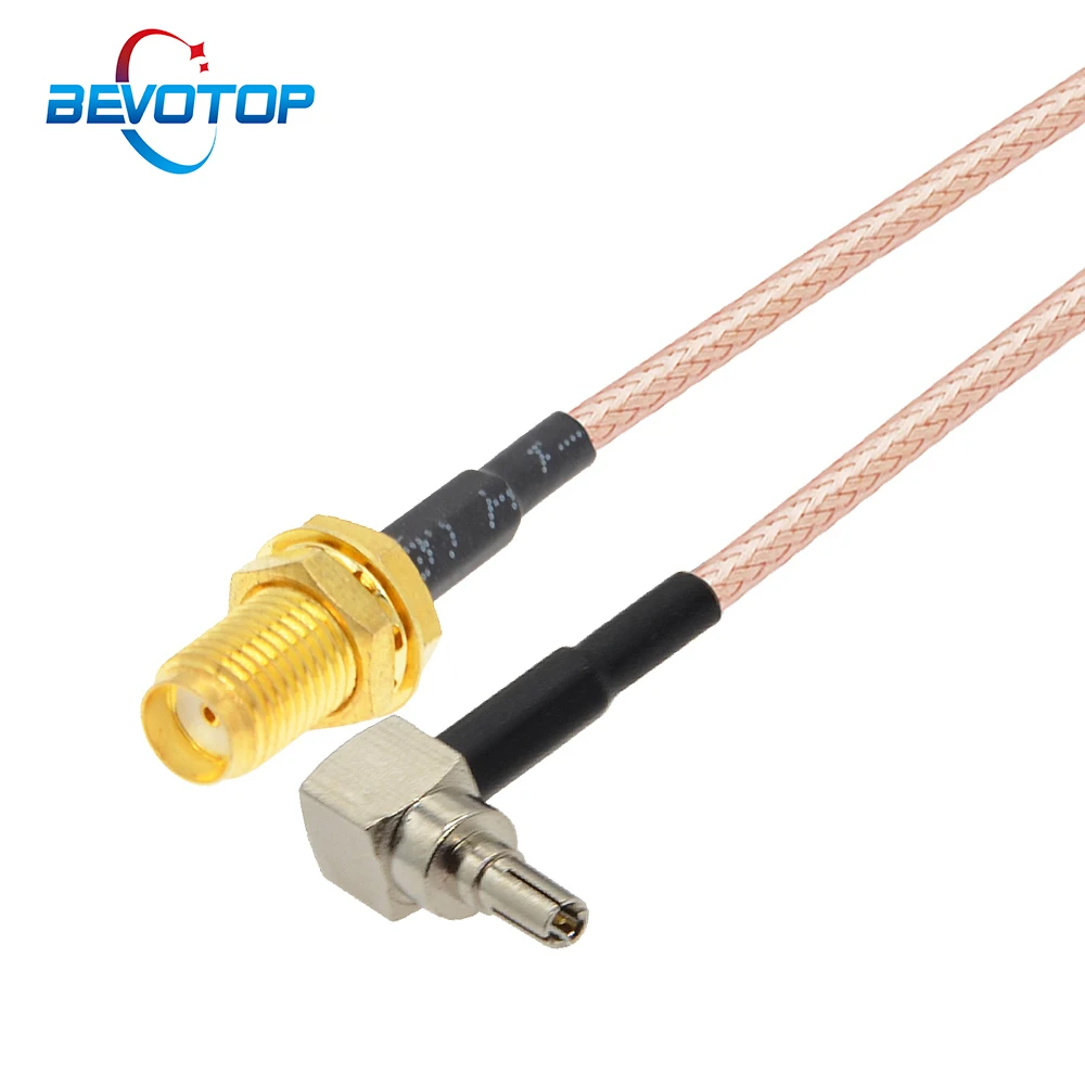 

10pcs CRC9 Male Right Angle to SMA Female RG316 RF Coaxial Cable 3G 4G Antenna Router Extension Cable SMA to CRC9 Coax Jumper