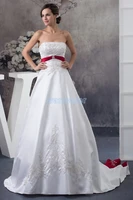 free shipping 2017 design hot seller custom sizecolor appliques ball gown bridal gown plus size dress with train wedding dress